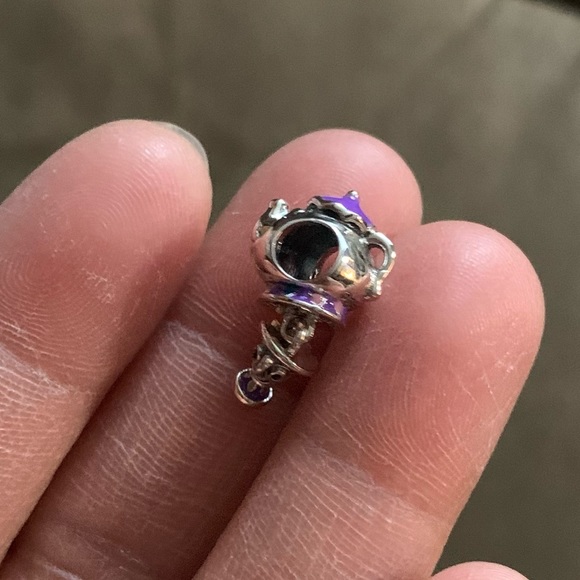 NWOT Disney, Beauty and the Beast Mrs. Potts and Chip Dangle Charm Silver 925 - Picture 12 of 14